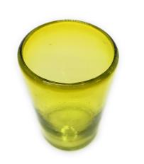 Solid Yellow 14 oz Drinking Glasses (set of 6)